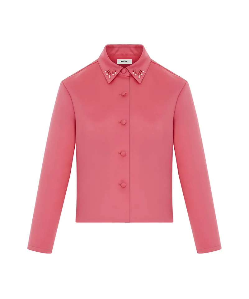 Ipekyol  Cutout Jacket with Faux Pearl for Women | Best Price UAE